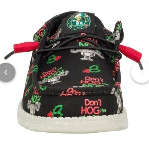Hey Dudes Merry Clarkmas Don’t Hog the Nog shoes